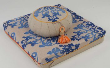 capa de almofada de meditação ecotextile