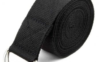 Cinto de yoga para alongamento e para carregar tapete