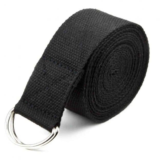 Cinto de yoga para alongamento e para carregar tapete