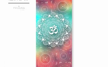 Tapete de yoga estampado Mandala Om
