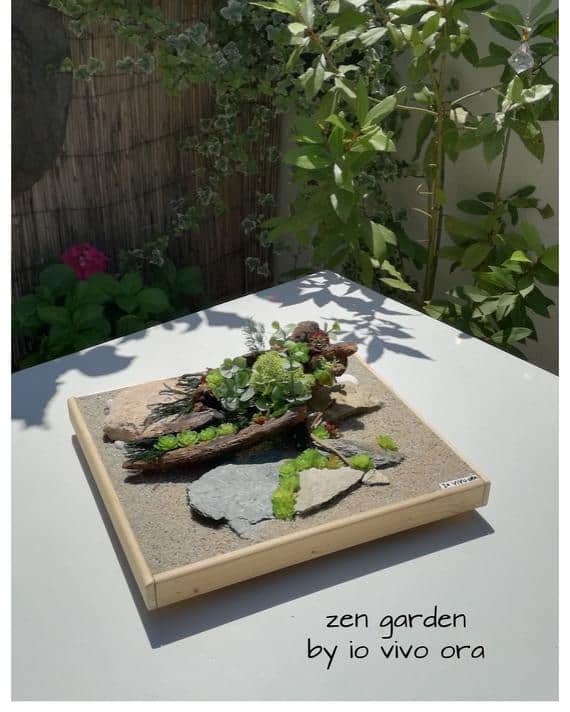 mini jardim japonês estilo buda
