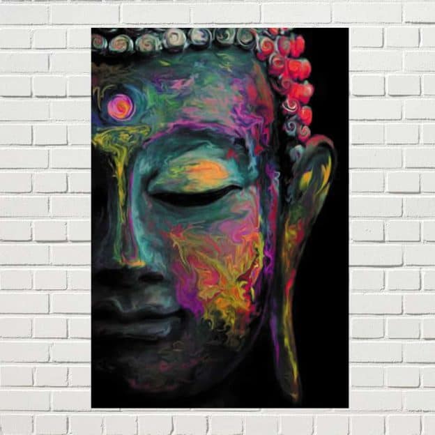 Placa Quadro Buda