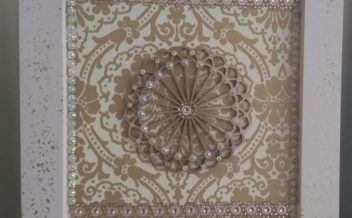 Quadro mandala desenhado a mão