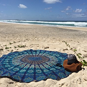 Toalla con mandala Feather Peacok