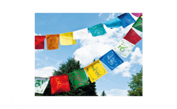 Banderas tibetanas para oración