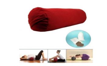 bolster yoga cilindrica roja