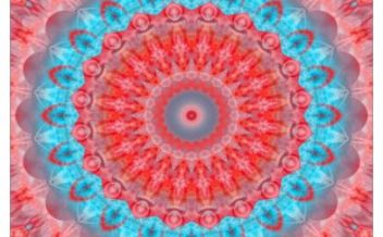 cuadro mandala sobre lienzo 40 x 40