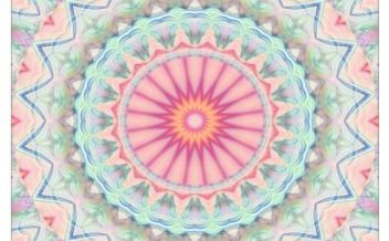 cuadro sobre lienzo mandala