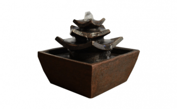 Fuente tipo zen marrón oscuro