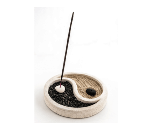 Jardín estilo zen ying yang