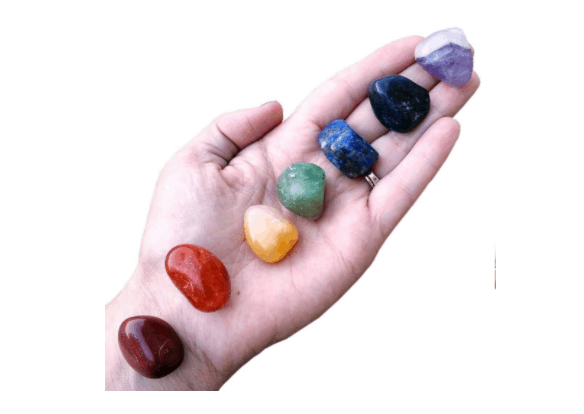 Piedras de chakras meditación